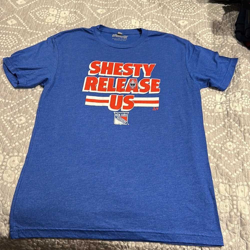 “shesty release us” New York Rangers t-shirt